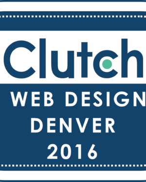 logo for Top Web Designers Denver 2016 from Clutch The Xcite Group