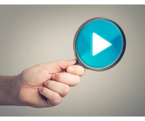 SEO for Video - The Xcite Group-magnifying glass with arrow to play a video