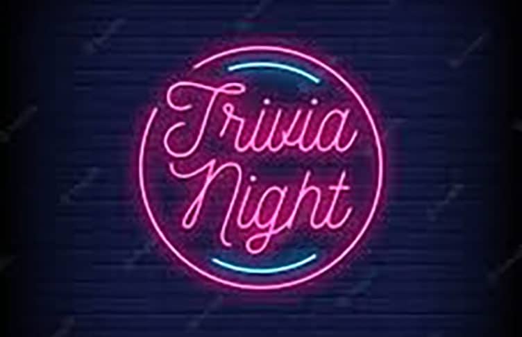 Trivia night neon sign