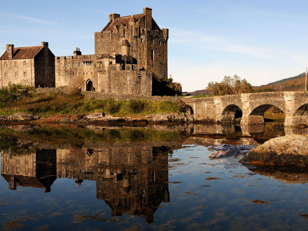 Scotland Castle with Gator in water