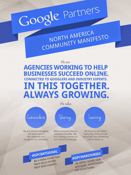 Google Partners Community Manifesto