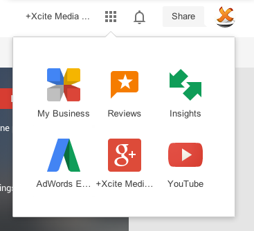 Google My Business App Switcher